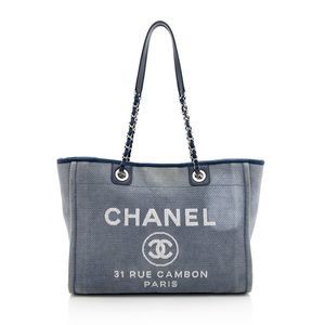 Chanel Denim Deauville Small Tote